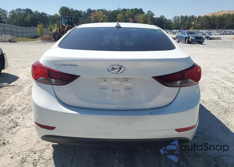 2016 Hyundai Elantra Se from USA, damaged, VIN 5NPDH4AE0GH782700